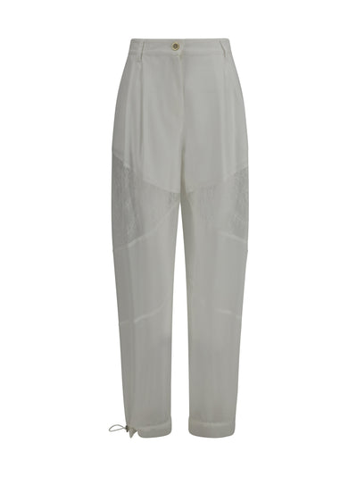 nacy pants with lace inserts