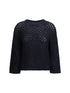 FABIANA FILIPPI 42 jumper crafted from platinum yarn with micro sequins