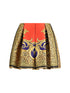VERSACE 40 silk-blend duchesse mini skirt