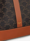 medium bucket bag in tan triomphe canvas