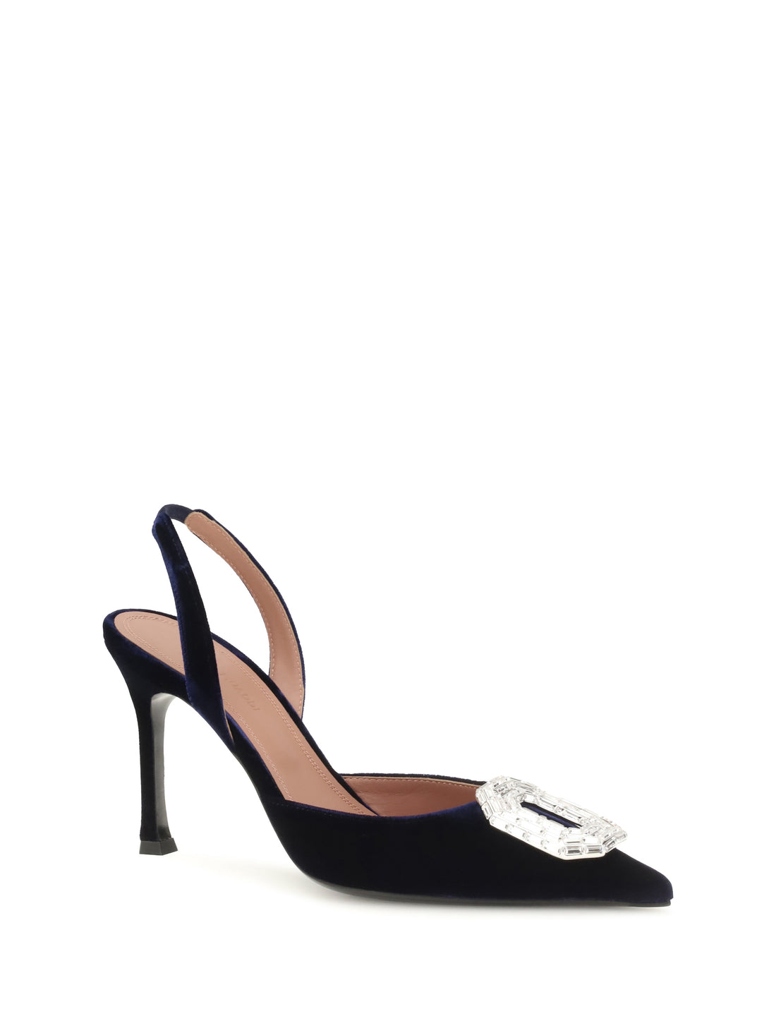 AMINA MUADDI 37 camelia velvet slingback pumps