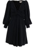 CELINE 36 wrap dress black
