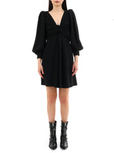 CELINE 36 wrap dress black