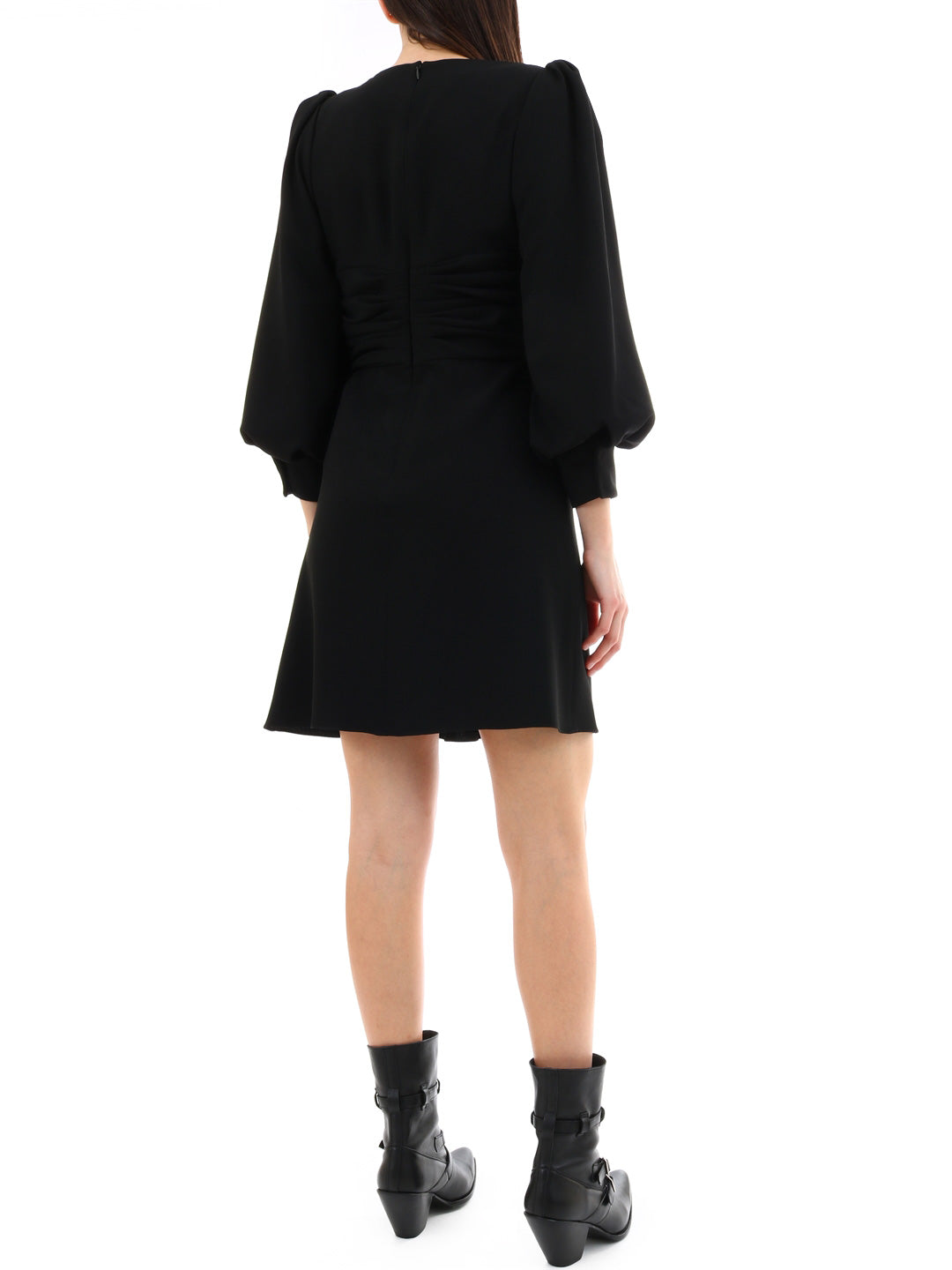 CELINE 36 wrap dress black