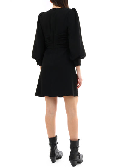 CELINE 36 wrap dress black