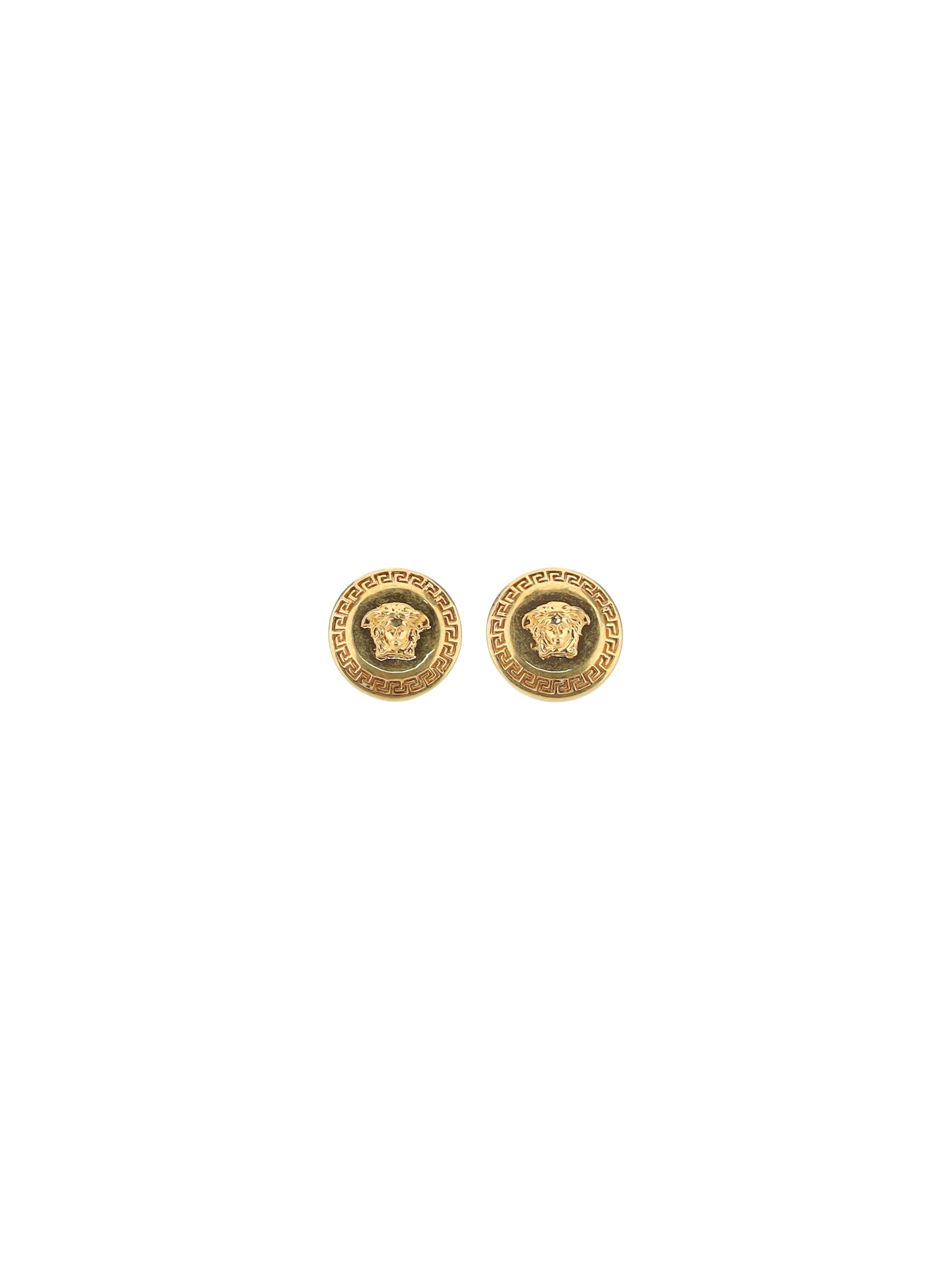 medusa logo earrings