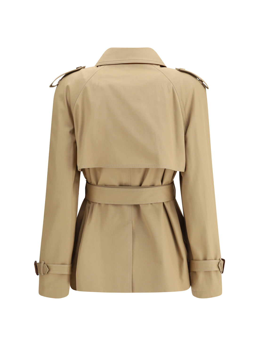 CHLOÉ 42 short cotton gabardine trench coat