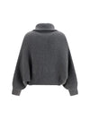 high neck cashmere cardigan
