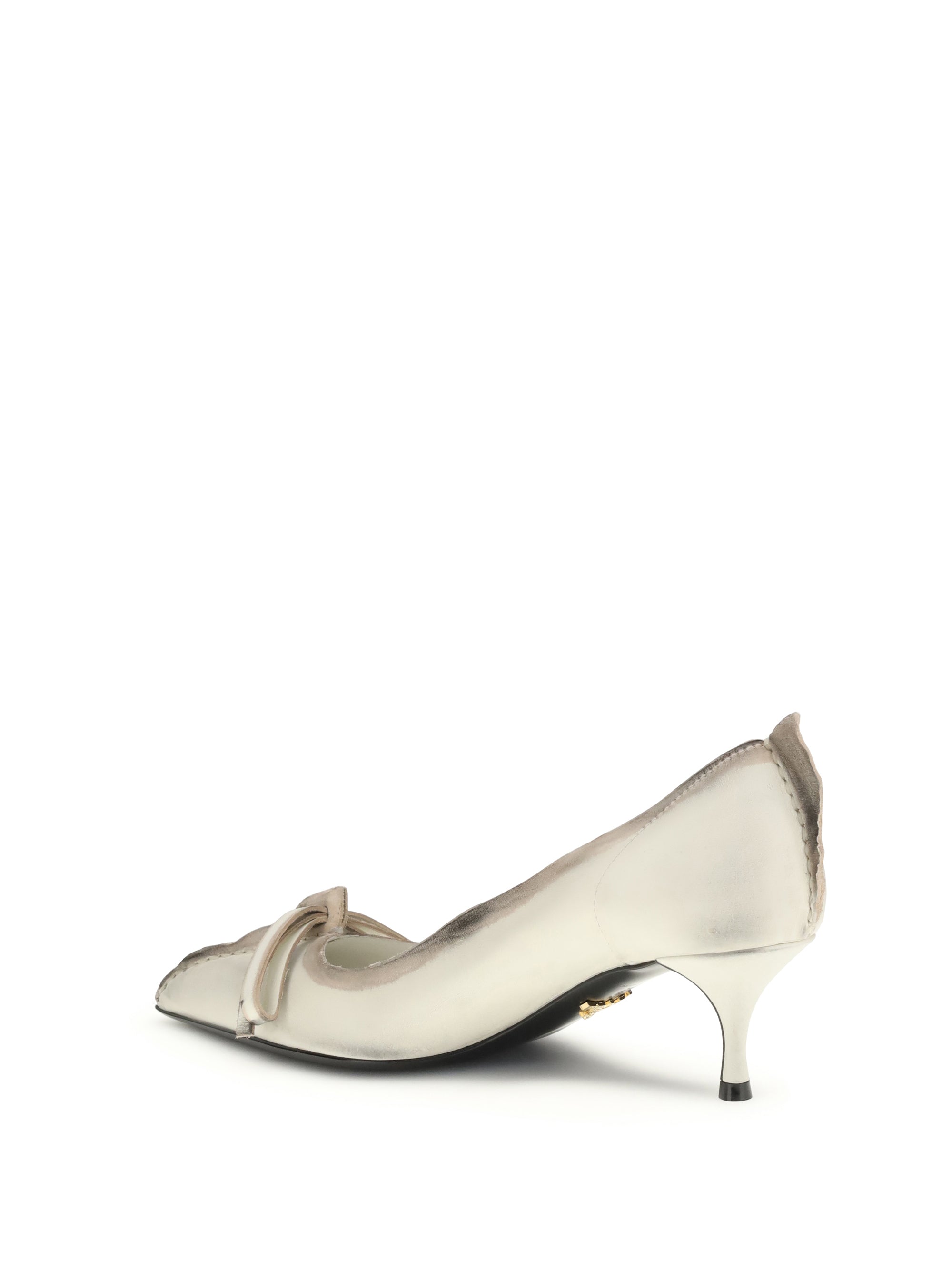 antique leather pumps