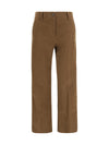 stretch cotton cigarette pants