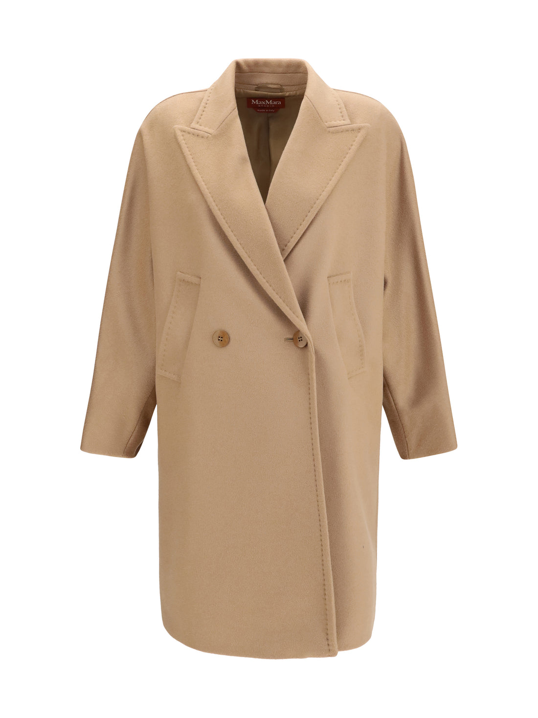 MAX MARA STUDIO 38 double breasted wool drap coat