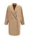 double breasted wool drap coat