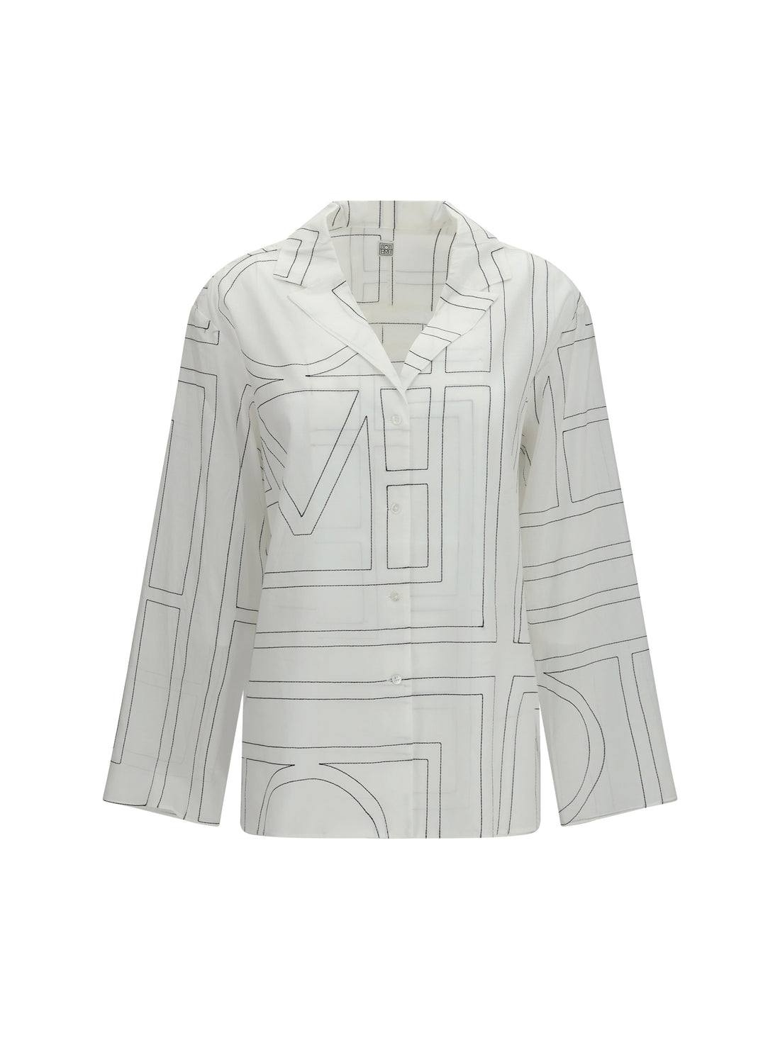 TOTEME 34 pj monogram cotton shirt