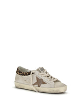 GOLDEN GOOSE 36 super star sneakers leopard-print pony skin