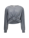 long-sleeve knot t-shirt
