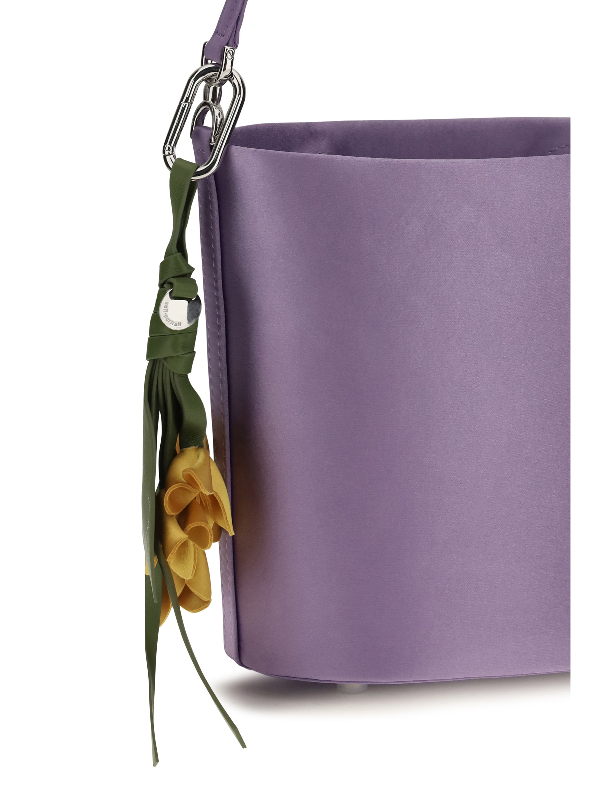 satin bucket bag