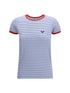 PRADA 42 embroidered cotton t-shirt