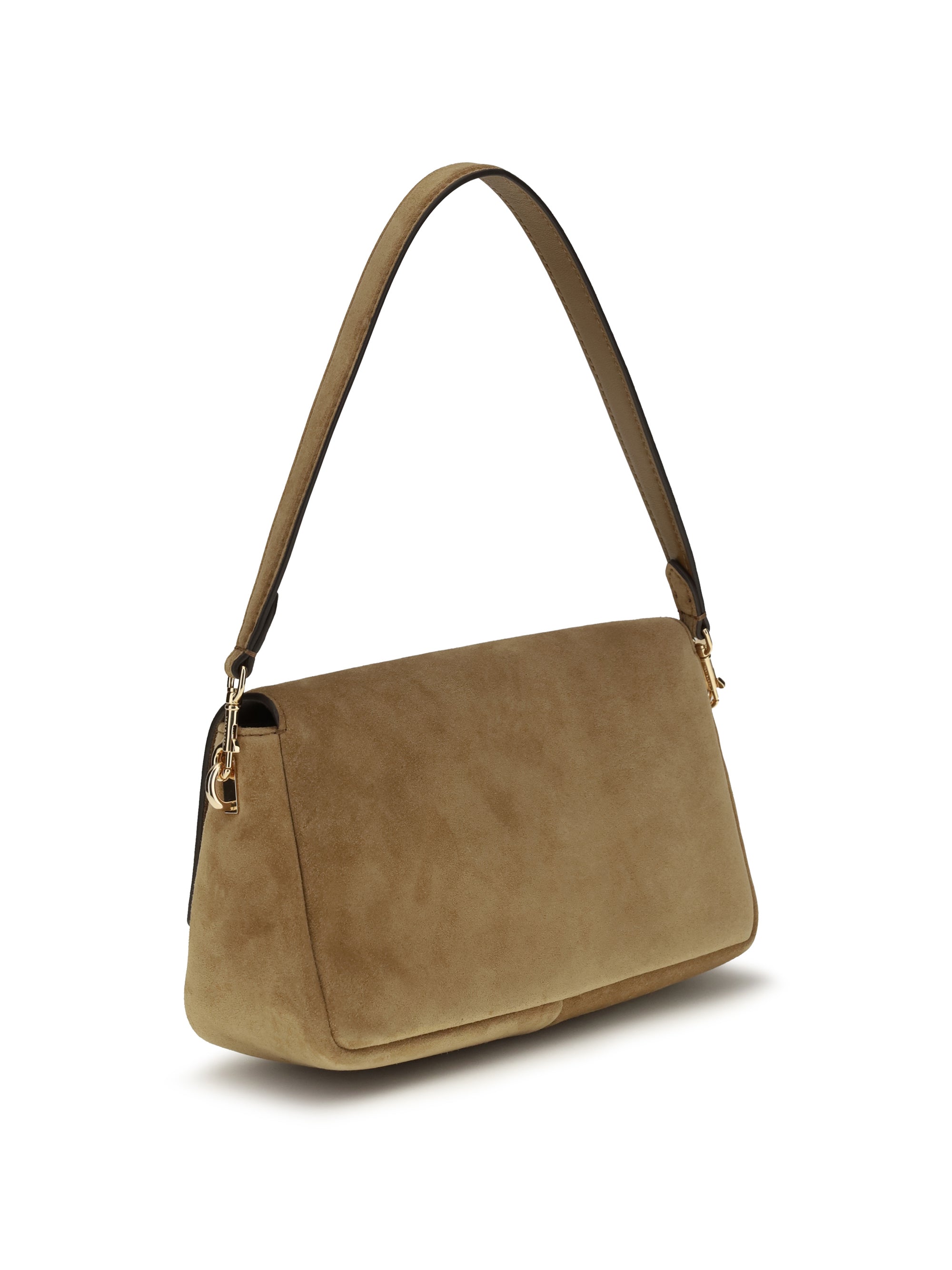 charlie mini suede shoulder bag