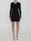 twin-set dress with cropped cardigan