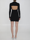 twin-set dress with cropped cardigan