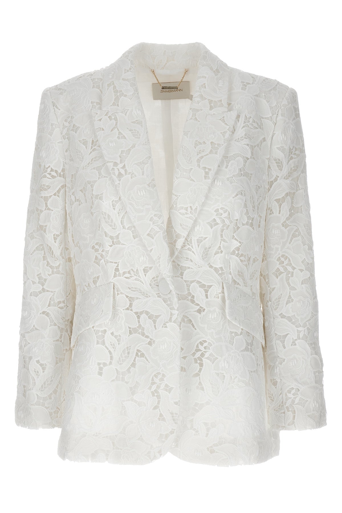 natura lace lace lined blazer