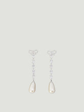 SELF PORTRAIT OS bow pearl droplet earrings