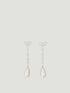 SELF PORTRAIT OS bow pearl droplet earrings