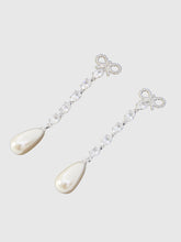 SELF PORTRAIT OS bow pearl droplet earrings