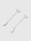 bow pearl droplet earrings