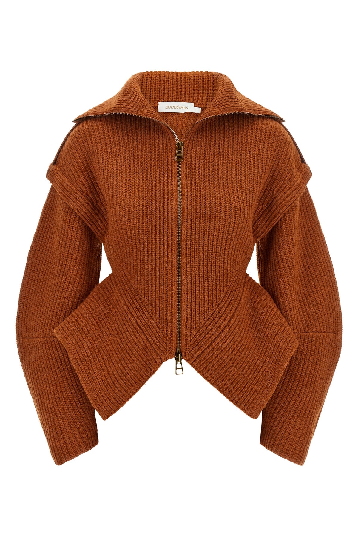the zimmermann valiant cardigan redefines knitwear through an architectural co