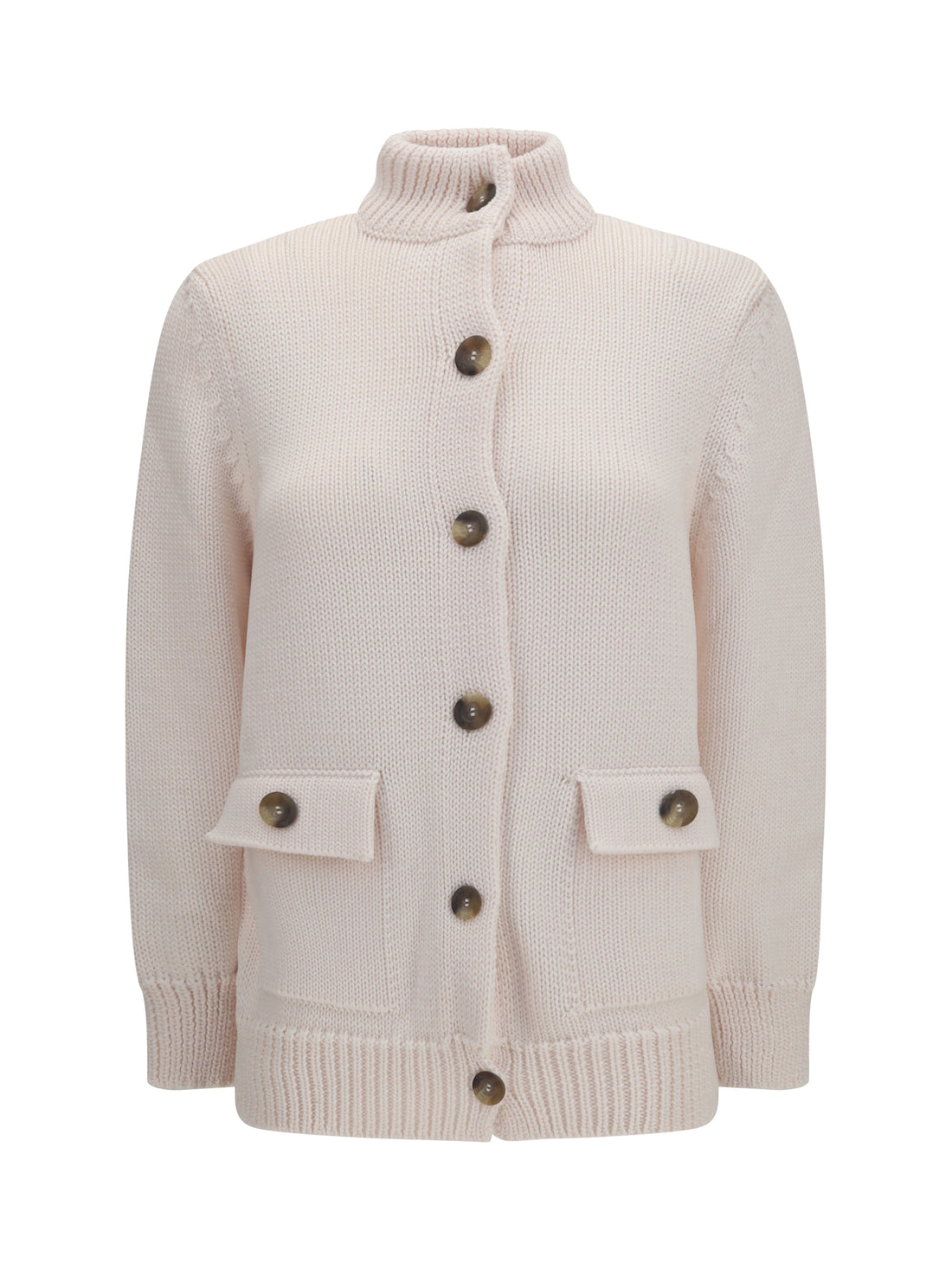 ELLA S high neck cardigan