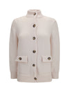 high neck cardigan