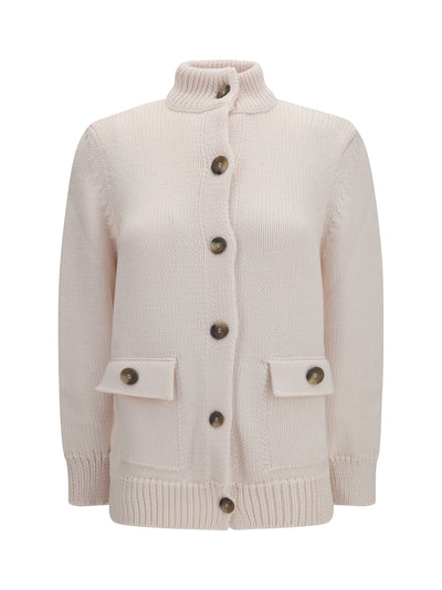 high neck cardigan