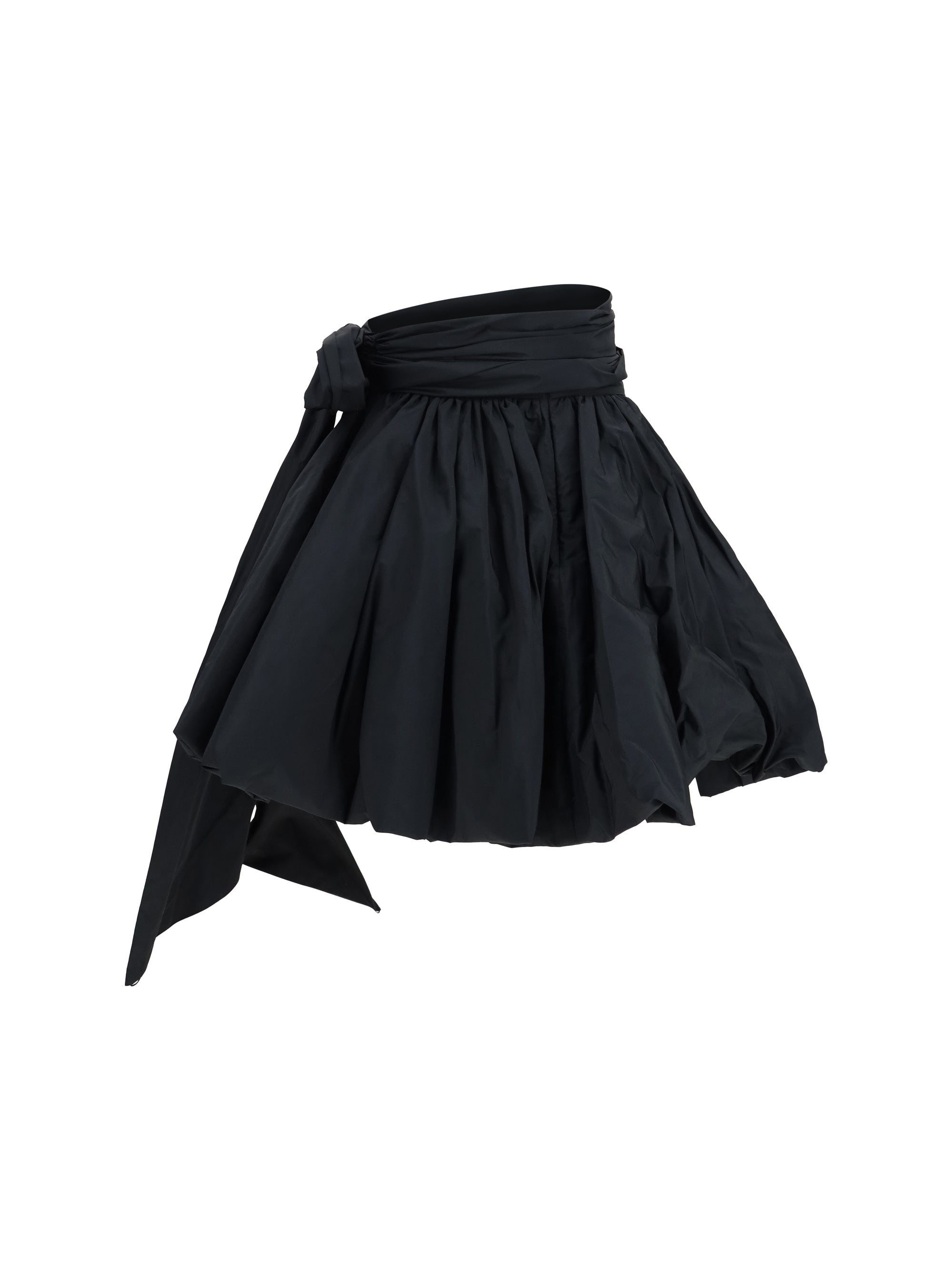 taffeta skirt with side bow