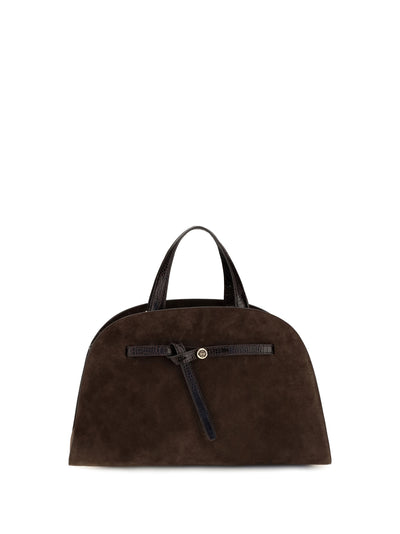 romy suede top handle bag