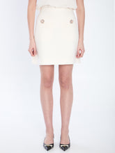 VALENTINO GARAVANI 42 crepe couture mini skirt