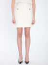 crepe couture mini skirt