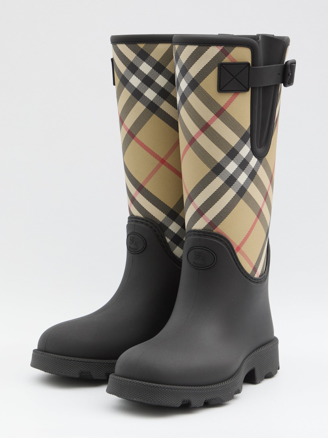 BURBERRY 36 check rainboots