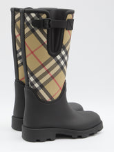 BURBERRY 36 check rainboots 