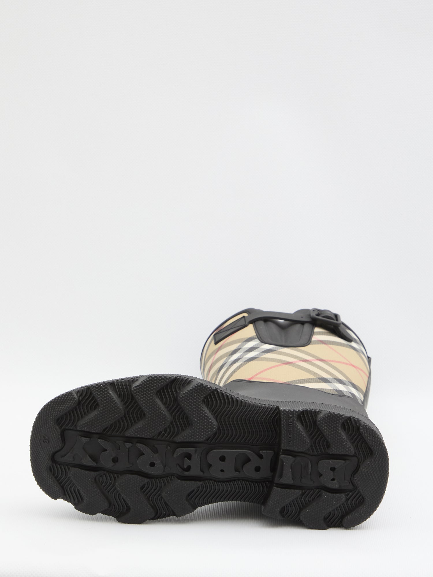 BURBERRY 36 check rainboots 