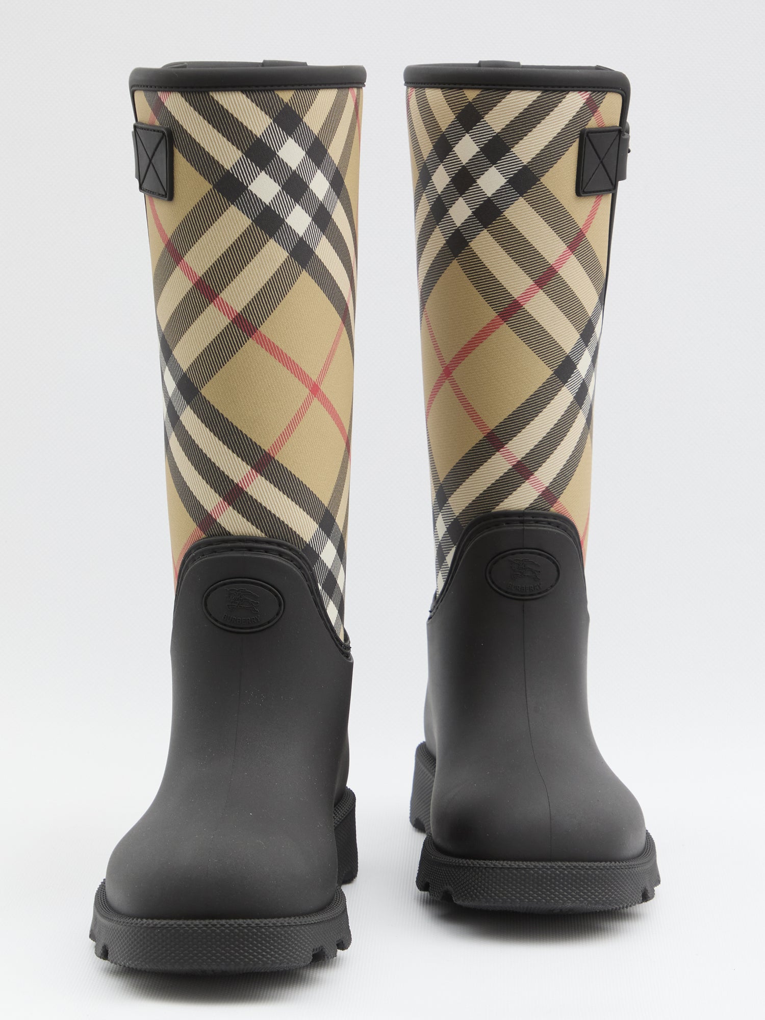 BURBERRY 36 check rainboots 