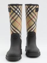 BURBERRY 36 check rainboots 