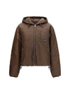 short ripstop down jacket