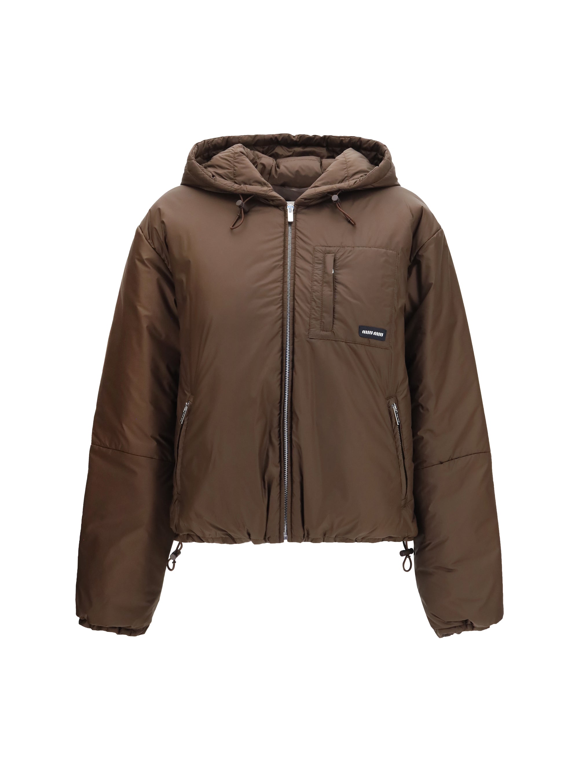 short ripstop down jacket
