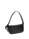 intrecciato leather shoulder bag