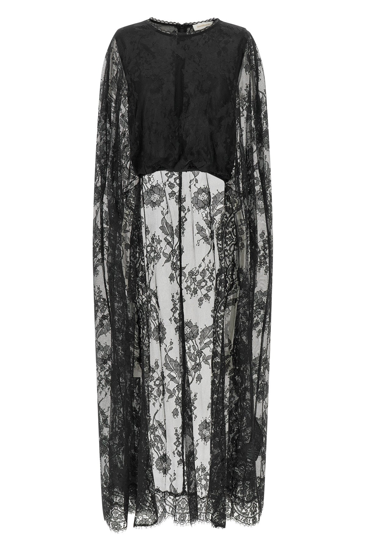 the zimmermann valiant lace caped top explores a sophisticated play of proportio