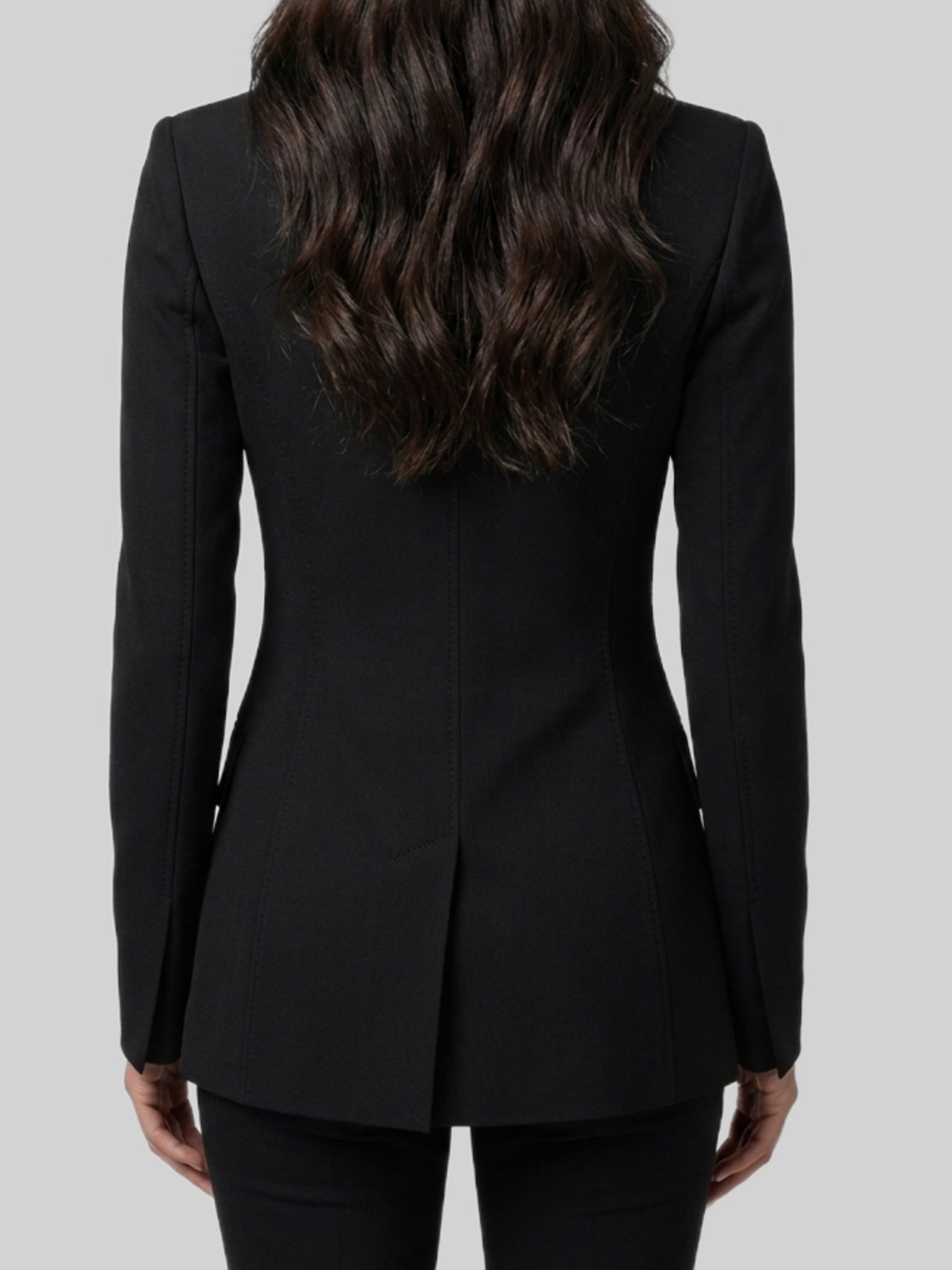 double-breasted wool jacket