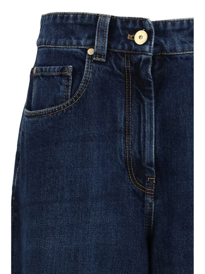 BRUNELLO CUCINELLI 40 barrel-leg jeans