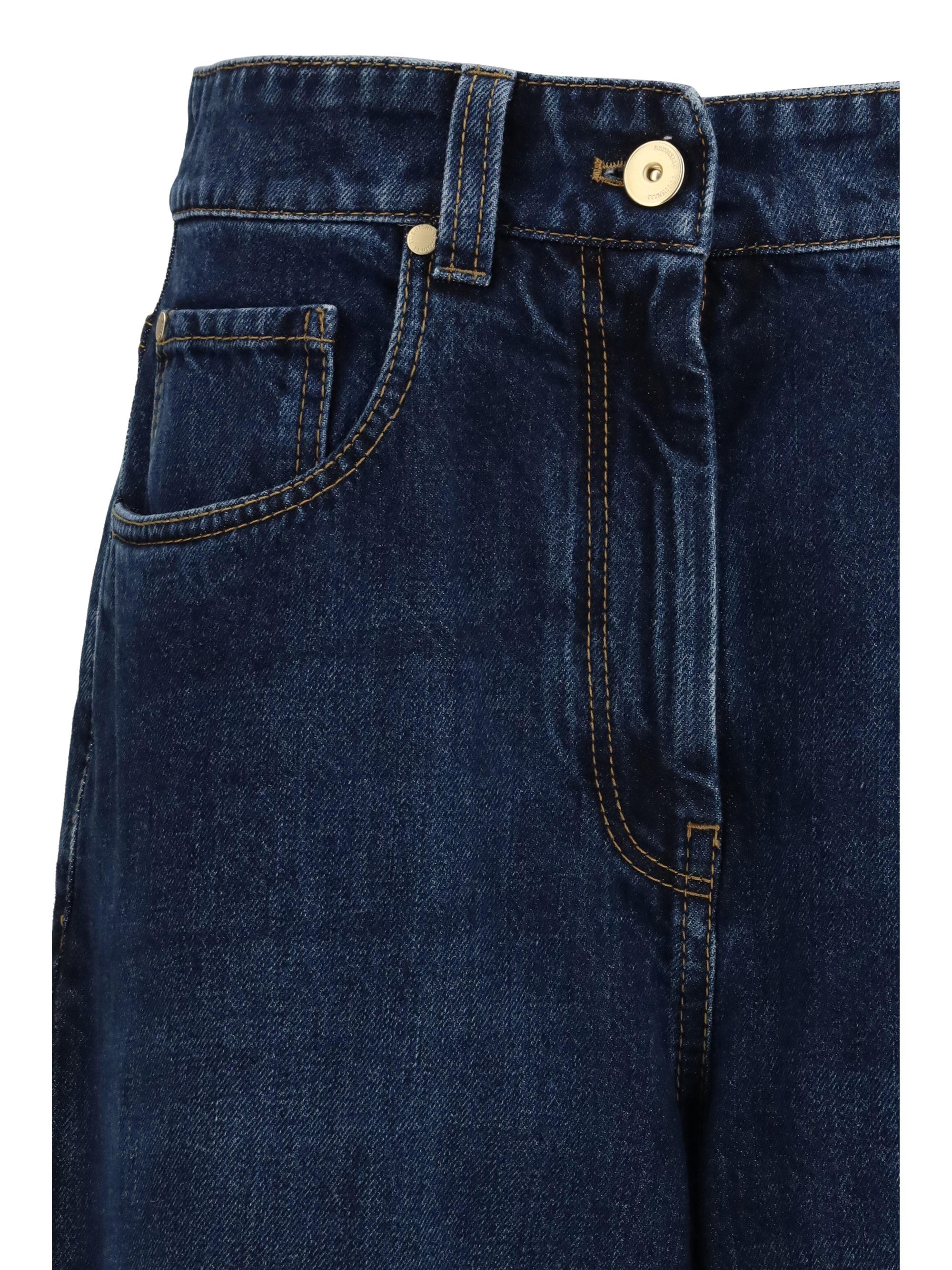 barrel-leg jeans