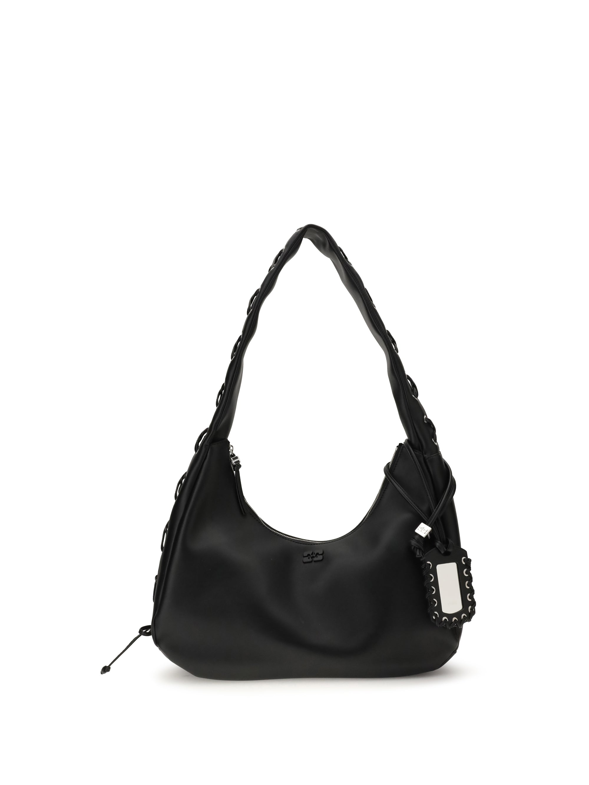 GANNI OS medium laces hobo bag